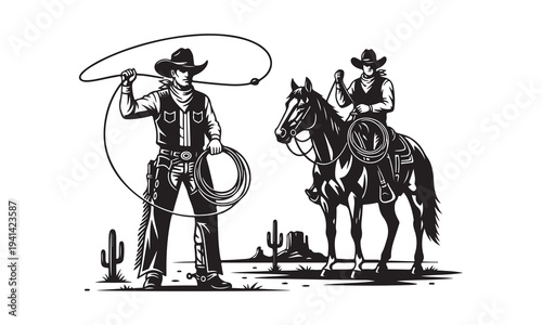 Horse Rider Silhouette Vector Set, Cowboy Riding Horse, Archer Shooting Arrow from Horse, Jockey Racing Horse, Mounted Warrior, Dressage Rider, Horse Jumping Illustration Collection