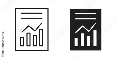 Accounting icon. Black and White Vector Illustrations. line icon vector pictogram