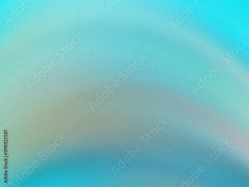 Fotografie Abstract gradient texture blending shades of blue and beige with subtle grainine
