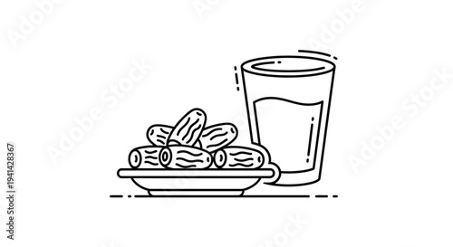 Glass of water with a plate.