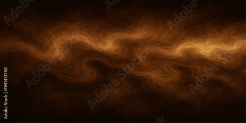 An abstract swirl of dark and white smoke drifts like a dark storm cloud against a black night sky texture, creating a light ethereal explosion of color and fog