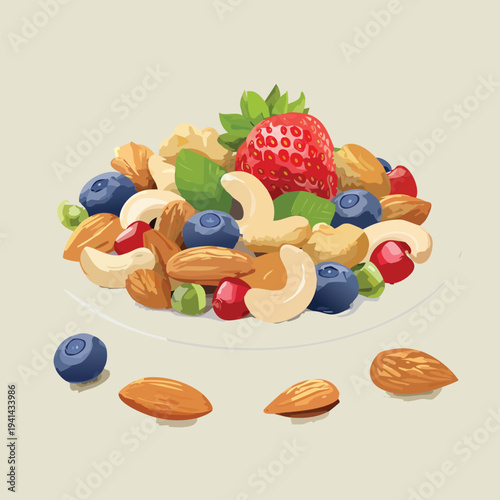 fruit and nuts