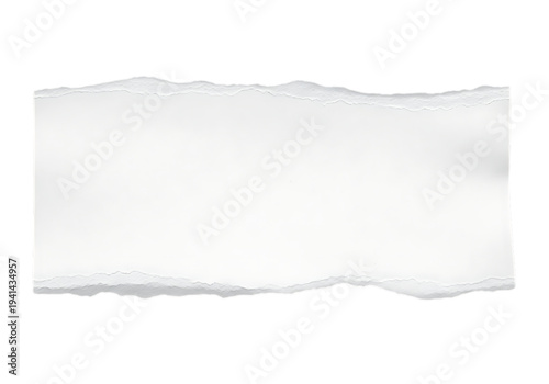 Wallpaper Mural White ripped paper strips isolated on transparent background with clipping path Torontodigital.ca