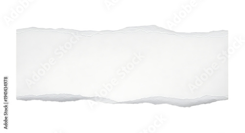 Wallpaper Mural White ripped paper strips isolated on transparent background with clipping path Torontodigital.ca