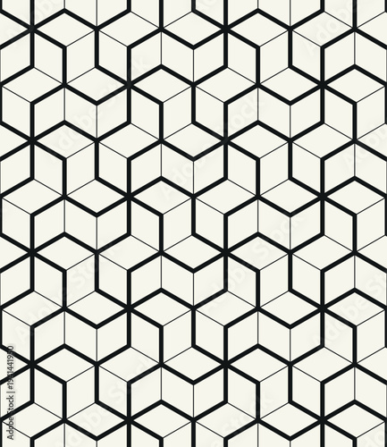  Vector seamless pattern. Modern geometric print. Repeating tile design with a linear grid. Striped linear surface design. Abstract decorative background for textile, wallpaper, packaging.