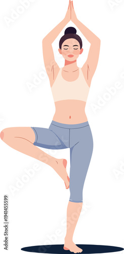 meditazione, relax yoga uomo o donna vettoriale