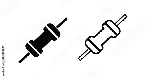 Two depictions of a kebab skewer one filled one empty