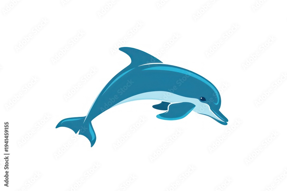 Fototapeta premium A dolphin animal mammal fish.