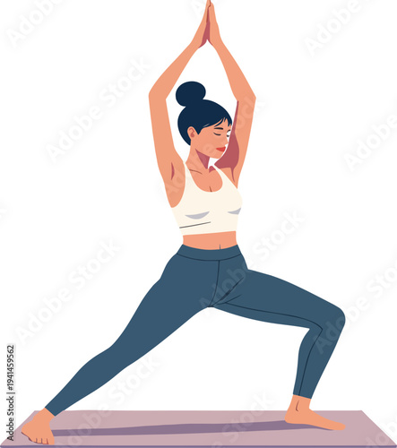 meditazione, relax yoga uomo o donna vettoriale