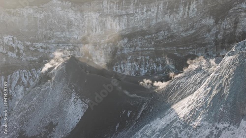 Ol Doinyo Lengai Volcano erupting in Northern Tanzania