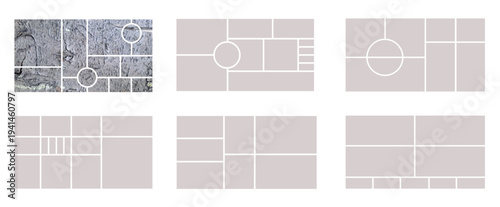 Mood board templates Landscape ( Presentation & Social media)