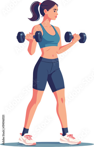 uomo o donna in palestra alzano pesi per esercizio fisico e muscoli  vettoriale 