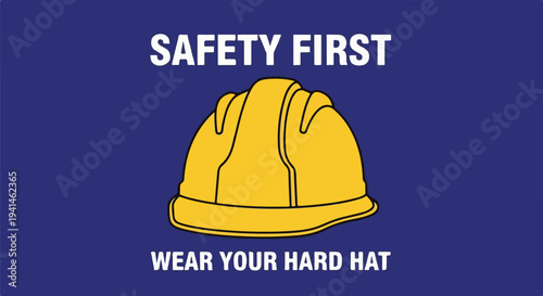 Safety First: Wear Your Hard Hat for Protection in Construction and Industrial Environments.