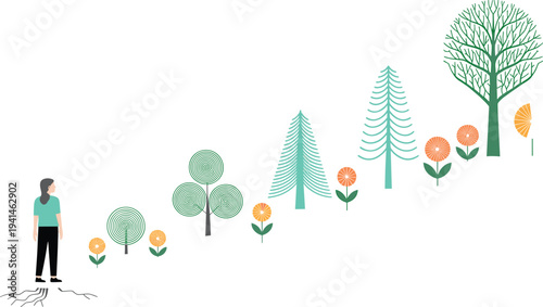 Minimalist vector line art set of summer beach essentials featuring straw hat flip flops and beach ball on white background