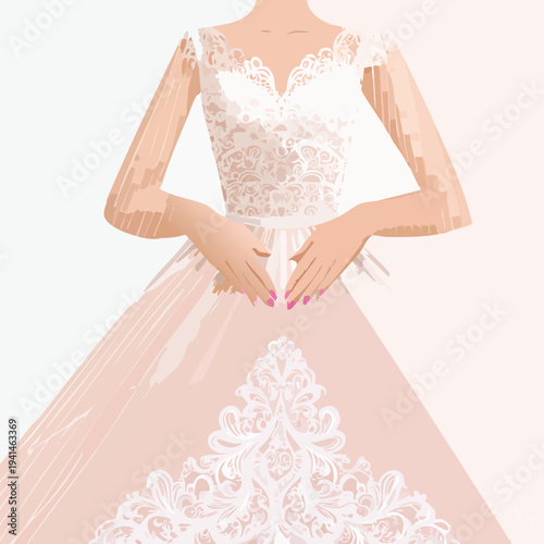 bride in wedding dress