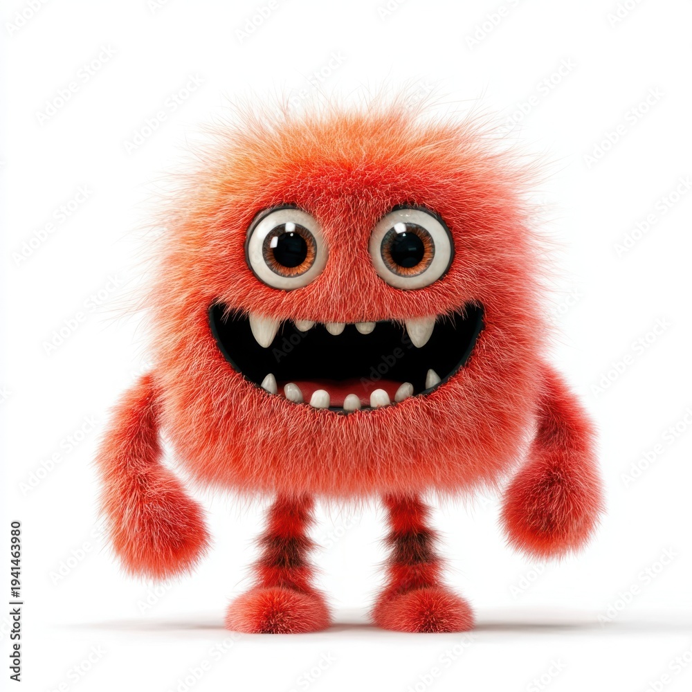 Fototapeta premium Illustration creature monster cartoon.