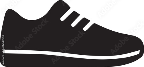 Running shoe icon, symbol of fitness, sports, and activity