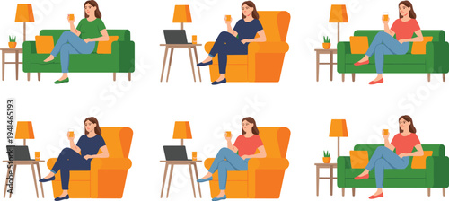 Travel and vacation vector illustration set with airplane luggage backpack sunglasses sun hat and sunscreen for global summer holiday.