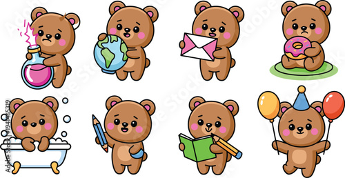 Set of various colorful doodle style sofas and couches for interior design and home furniture decoration projects