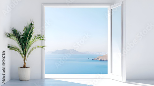 view from the window to the sea