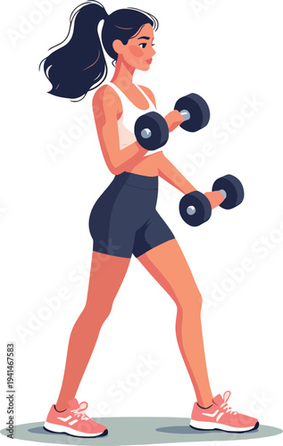 uomo o donna in palestra alzano pesi per esercizio fisico e muscoli  vettoriale 