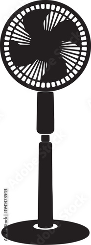 electric fan isolated on white