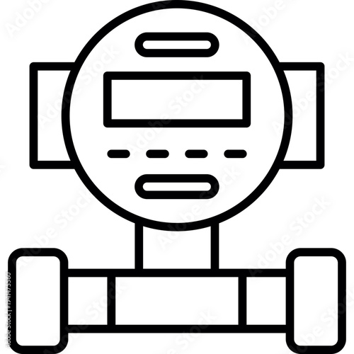 Water Flow Meter Icon
