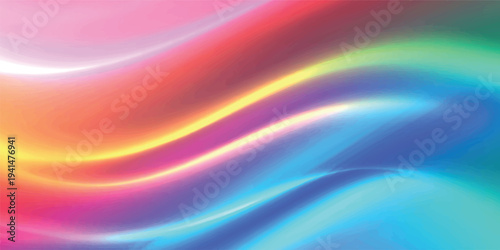 A soft digital illustration of an abstract colorful background featuring smooth flowing blue waves and wavy light patterns in a silk texture motion design