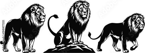 Children silhouettes collection, six figures arranged by height, casual clothing, boys and girls in different poses, vector illustration of childhood growth, age progression concept