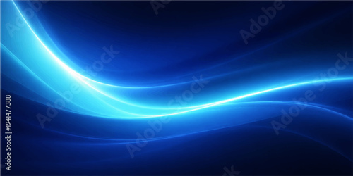 Abstract the glowing, curved streaks of light cascade across a mesmerizing gradient, capturing a sense of movement and energy that evokes tranquility and the abstract concept of technology.