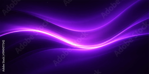 Abstract a vibrant purple energy, a mesmerizing abstract of flowing, illuminated light waves against a dark background, evoking a sense of wonder and dynamism.