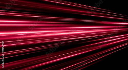 Red speed line abstract background with dynamic motion streak and futuristic energy pattern