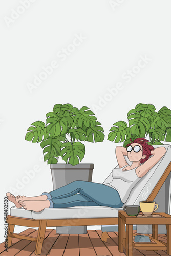 Sunrise Relaxation in Zero Gravity Chair