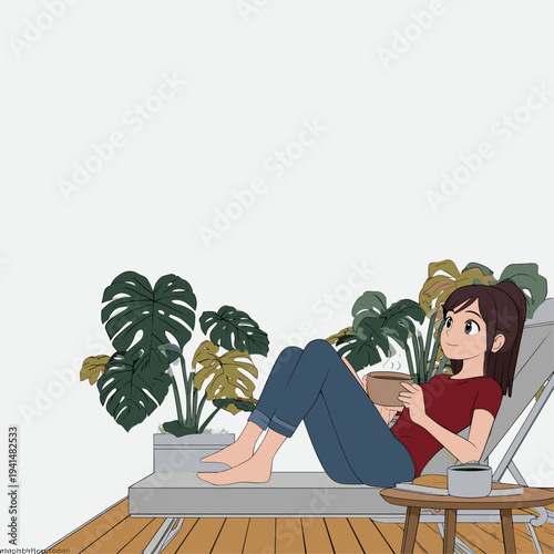 Sunrise Relaxation in Zero Gravity Chair