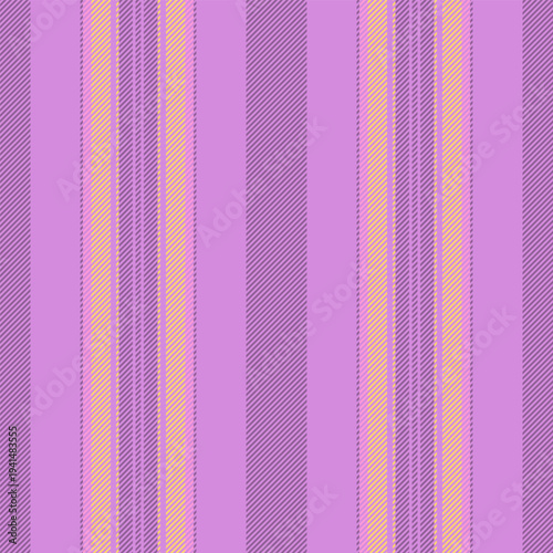 Netting pattern seamless texture, funky vector stripe lines. Gouth fabric background textile vertical in purple and amber colors.
