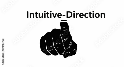 Hand pointing upwards, symbolizing intuition and clear direction