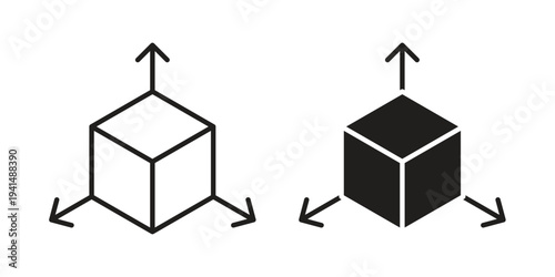 Bim icon simple outline style. Editable stroke EPS 10