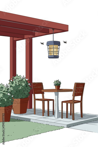 Twilight Patio Mosquito Zapper Lantern
