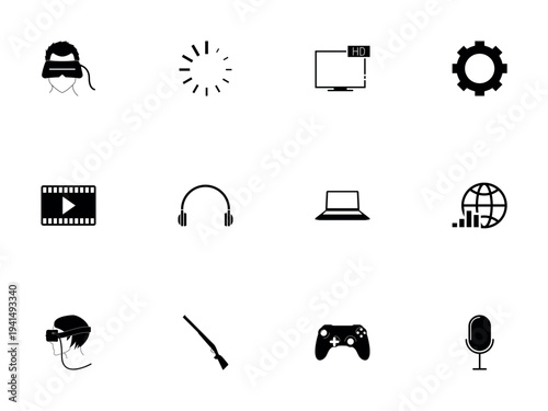 Solid Silhouette Symbols for Digital Entertainment and VR