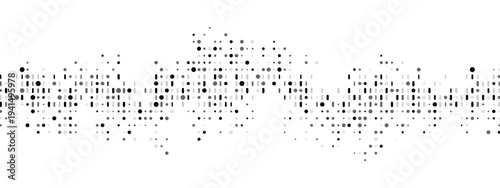 Abstract  background frame of dots, lines. Texture made of random particles. Chaotic ornament, mosaic. Linear pattern of small shapes. Banner design, website poster, social media framework. Vector