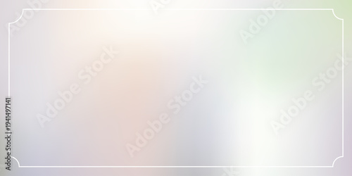 Pearl nacre gradient background with soft white pink and champagne tones framed by delicate white border. Smooth ivory beige gradation with subtle glow. Ideal for wedding invitations, luxury branding