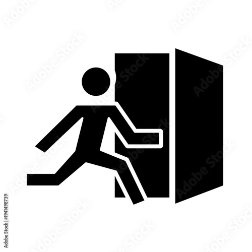 Emergency Evacuation Safety Icon Set