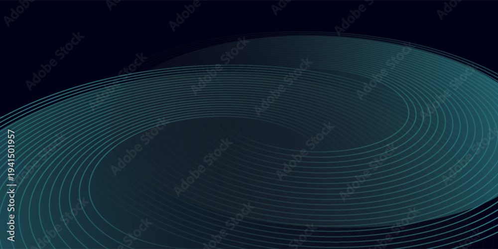Foto Blue abstract background with glowing circles