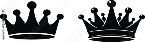 vector crown brush arrows icons