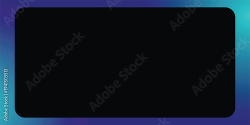 A smooth, matte black rectangle with subtly rounded corners provides a sophisticated and modern abstract background for contemporary design.