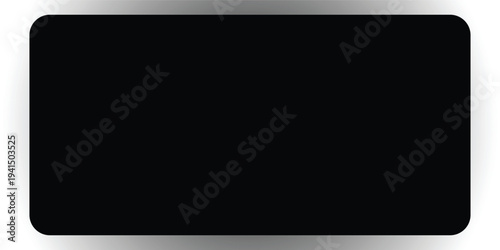 A smooth, matte black rectangle with subtly rounded corners provides a sophisticated and modern abstract background for contemporary design.