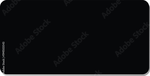 A smooth, matte black rectangle with subtly rounded corners provides a sophisticated and modern abstract background for contemporary design.