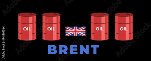 Oil brent illustration