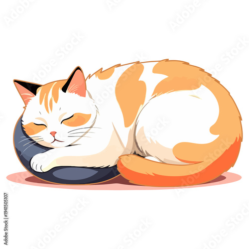 The velvet dreamer a harmonious fusion of feline silhouettes and soft patterns