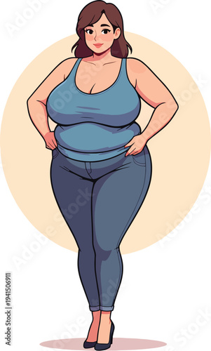 donna in varie pose illustrazione in costume da bagno in biancheria intima o vestita  vettoriale	
